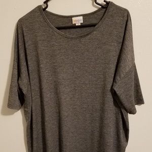 Lularoe Irma Heathered Grey/Gray M